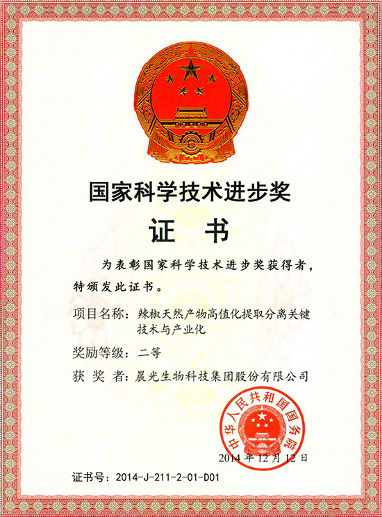 國家科技進(jìn)步二等獎